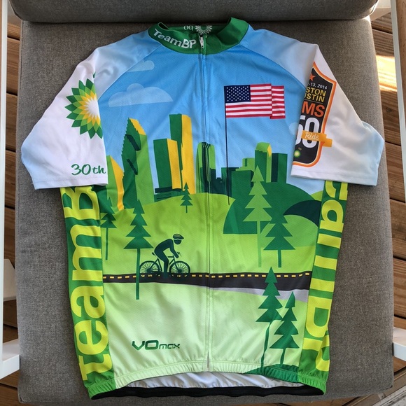 Vomax Other - TEAM BP / MS RIDE Full-Zip Cycling Spinning Jersey